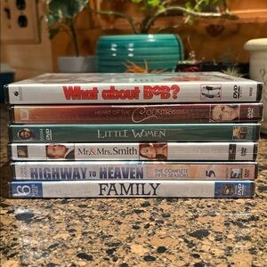 NWT 10 PG/PG-13 Movies on 6 DVDs and the entire 5th season of Highway to Heaven